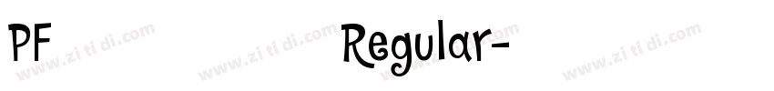 PF频凡胡涂体 Regular字体转换